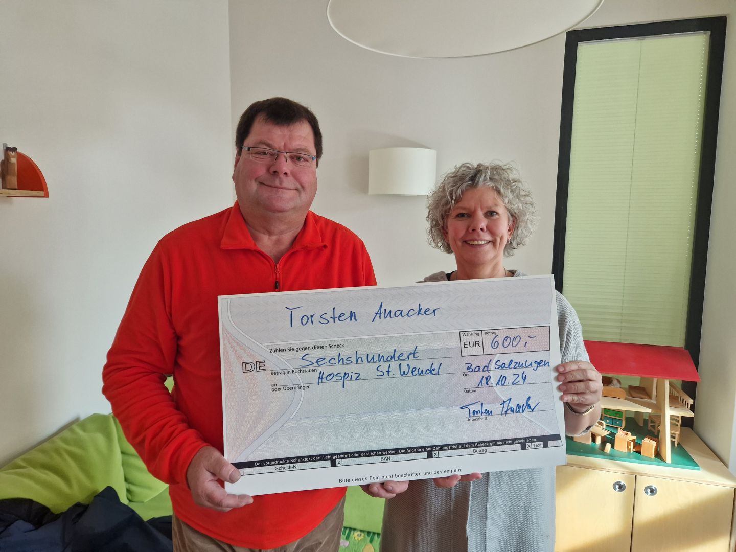  Spende 600 € / Torsten Anacker 