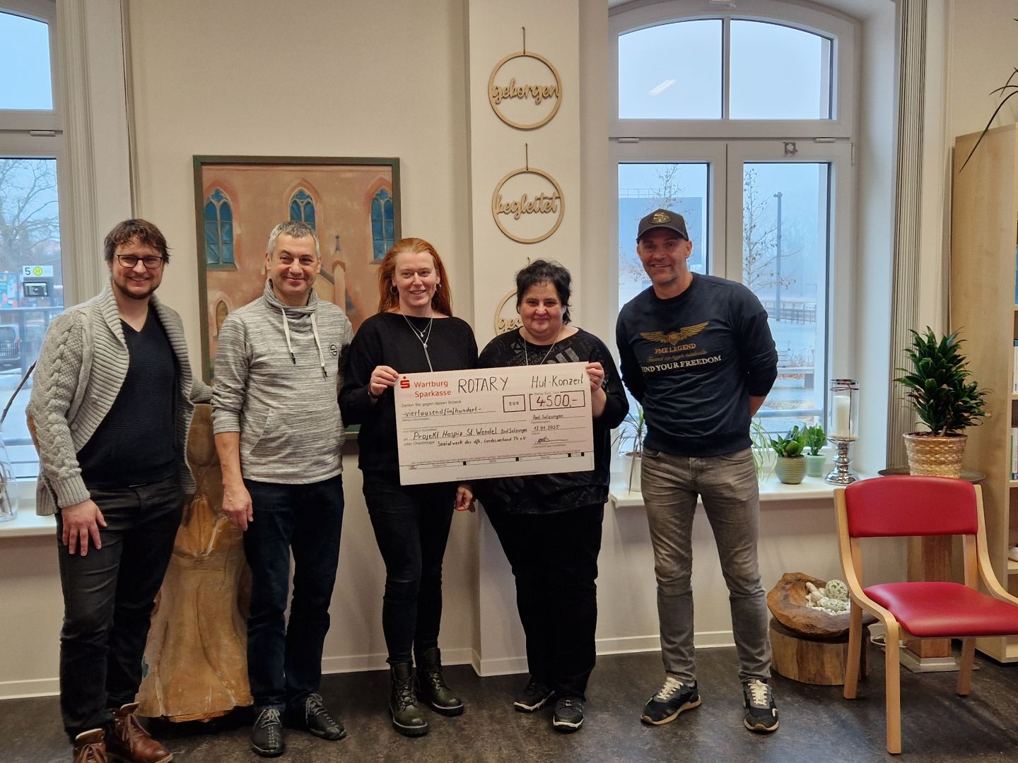 Spende 4500,00 Euro / Rotary Club Bad Salzungen
