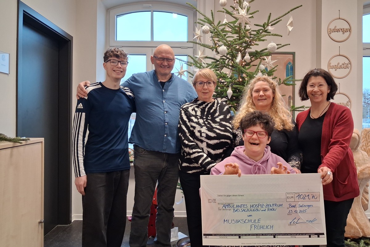 Spende 1021,70 / Musikschule Fröhlich