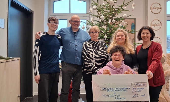 Spende 1021,70 / Musikschule Fröhlich