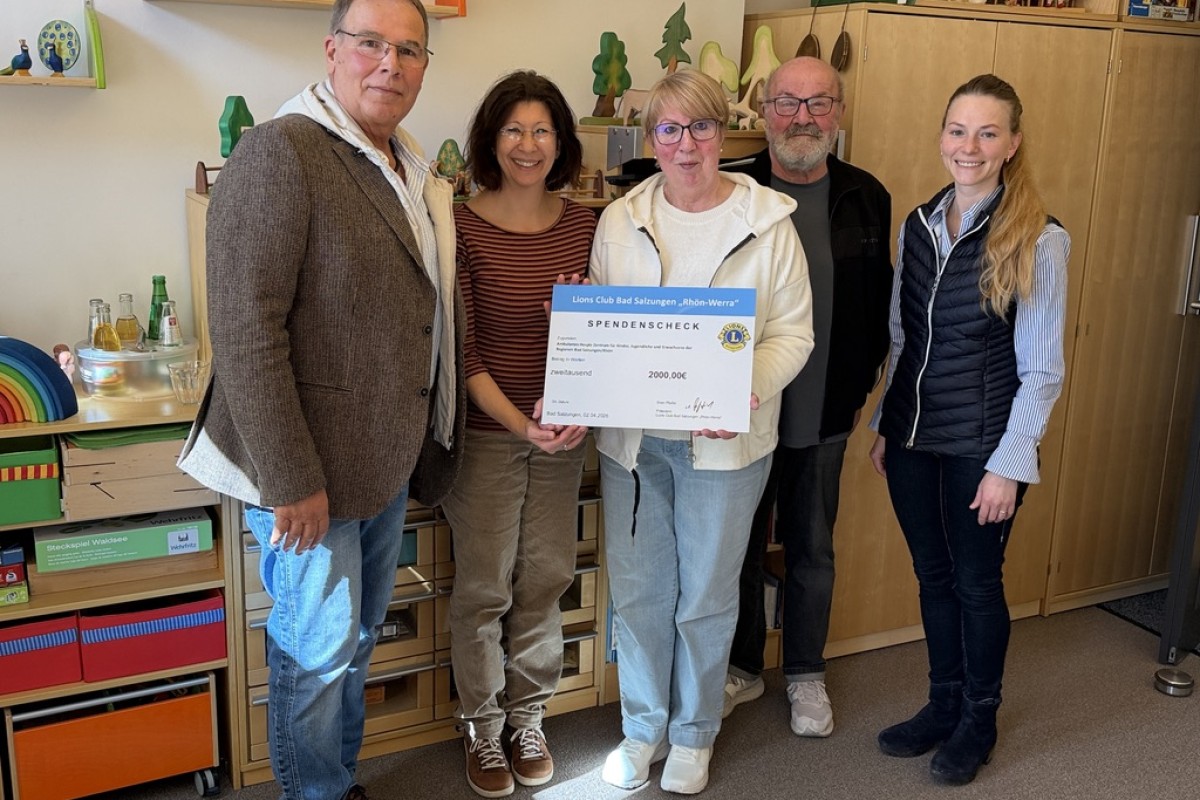 Spende 2000€ / Lions Club Bad Salzungen "Rhön-Werra"