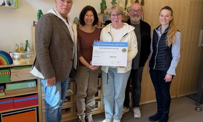 Spende 2000€ / Lions Club Bad Salzungen 