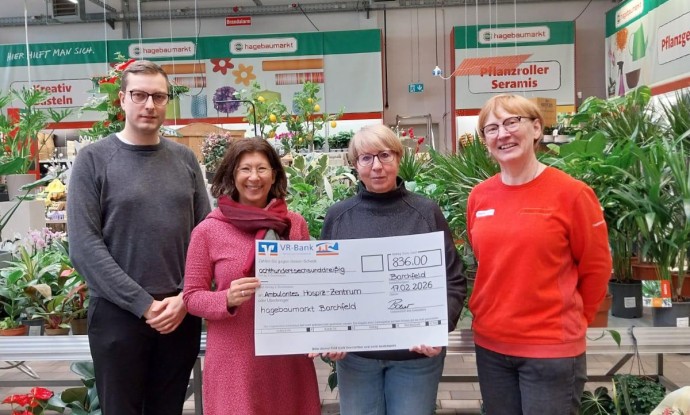 Spende 836€ / Hagebaumarkt