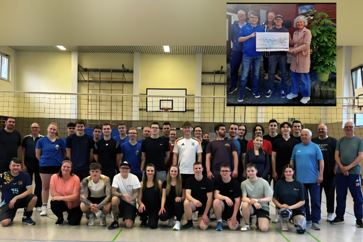 Spende 1000,30 Euro / Freizeit Volleyballer &amp; Volleyballerinnen Kieselbach