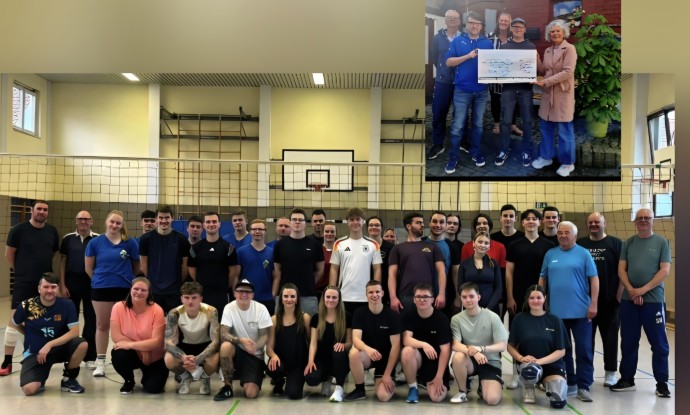 Spende 1000,30 Euro / Freizeit Volleyballer & Volleyballerinnen Kieselbach