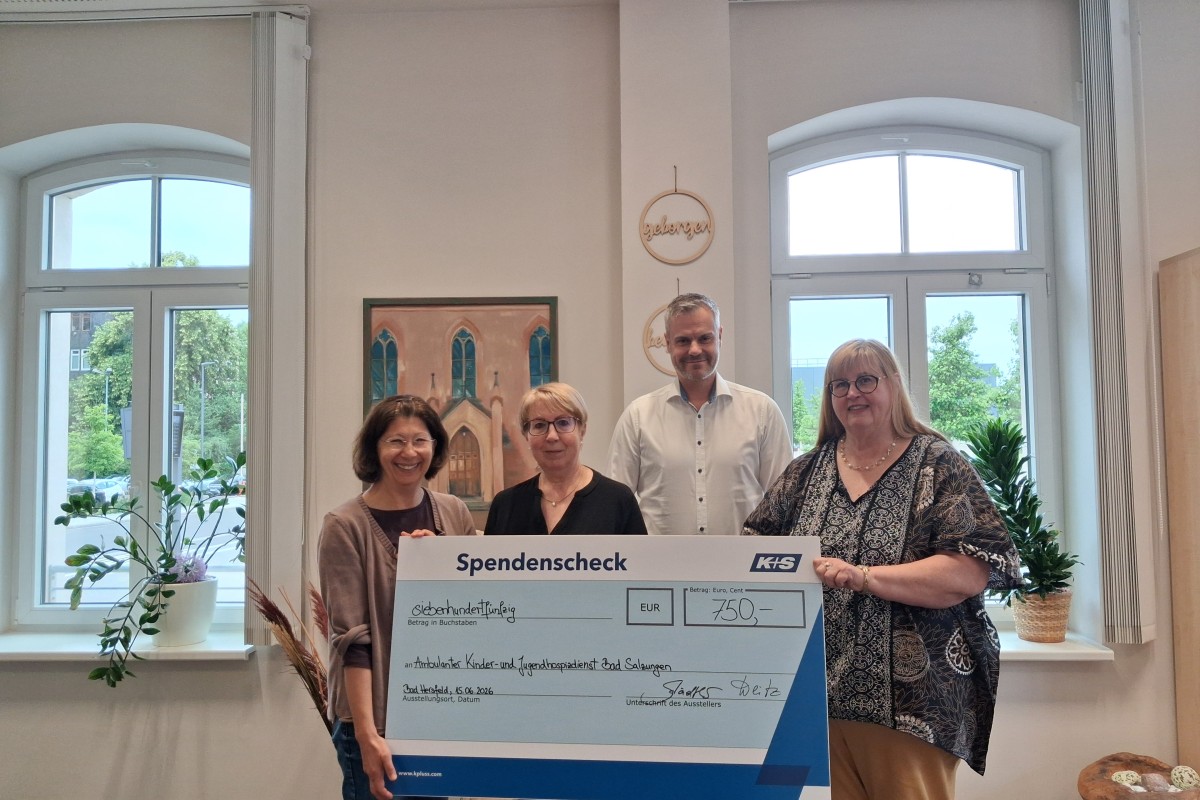 Spende 750€ / K+S Zentrale Technik