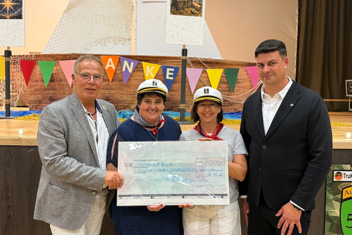 Spende 1000€ / Lionsclub Bad Salzungen
