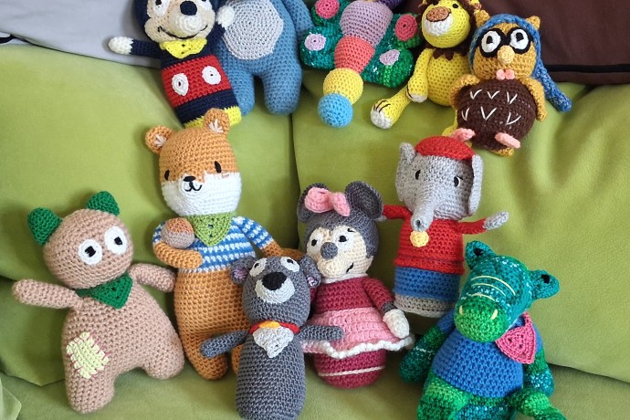 Spende selbstgehäkelte Kuscheltiere von Fr. Schwarz