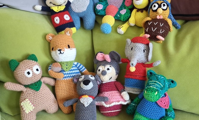 Spende selbstgehäkelte Kuscheltiere von Fr. Schwarz