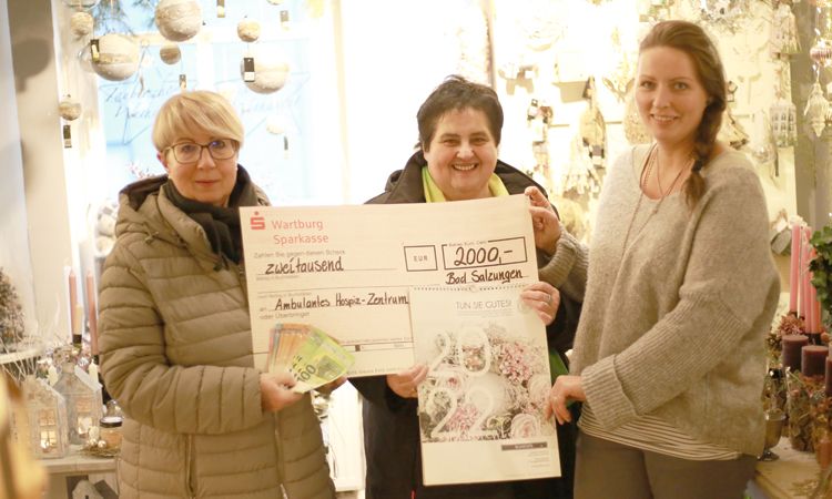 Spende 2000 € / Blumenstil Bad Salzungen