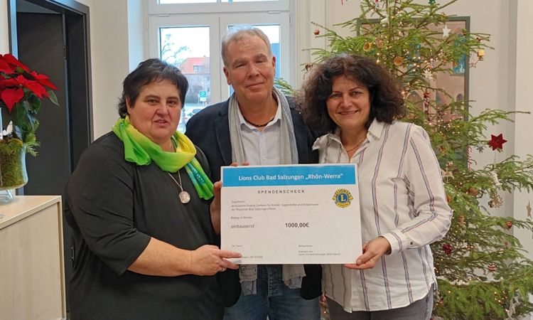 Spende 1000 € / Lions Club Bad Salzungen-Rhön-Werra