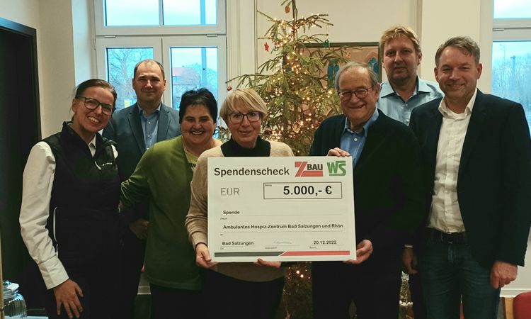 Spende 5000 € / Z-Bau GmbH & Co.KG u. Werratal Spezialbeton GmbH