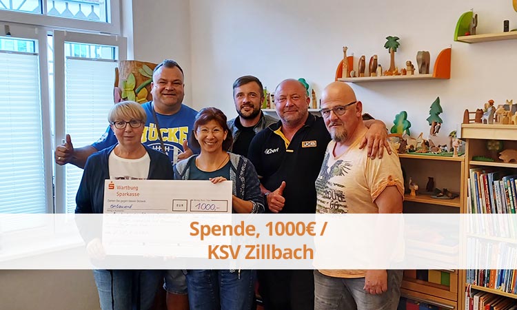 Spende, 1000€ / KSV Zillbach