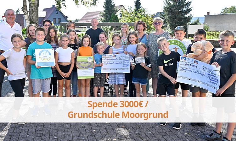 Spende 3000€ / Grundschule Moorgrund