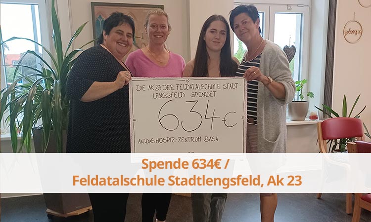 Spende 634€ / Feldatalschule Stadtlengsfeld, Ak 23