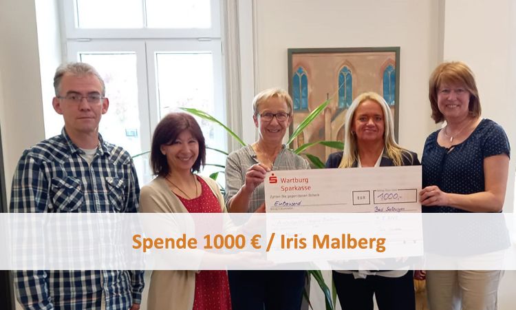 Spende 1000 € / Iris Malberg