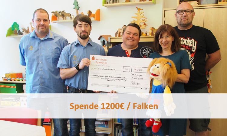 Spende 1200€ / Falken
