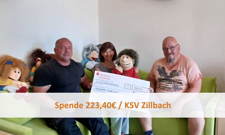Spende 223,40€ / KSV Zillbach
