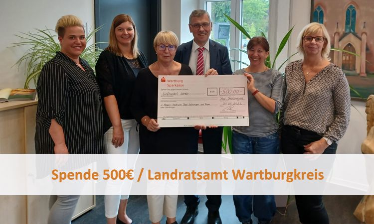 Spende 500€ / Landratsamt Wartburgkreis