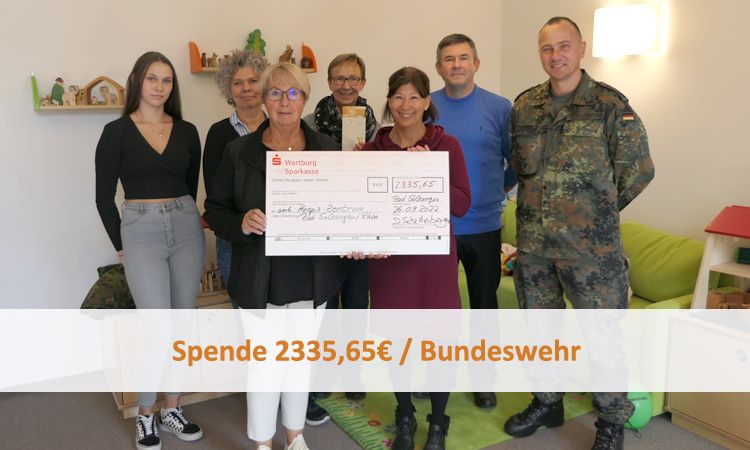 Spende 2335,65€ / Bundeswehr