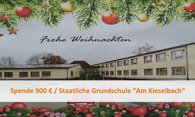 Spende 900 € / Staatliche Grundschule „Am Kieselbach“
