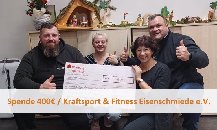 Spende 400€ / Kraftsport & Fitness Eisenschmiede e.V.
